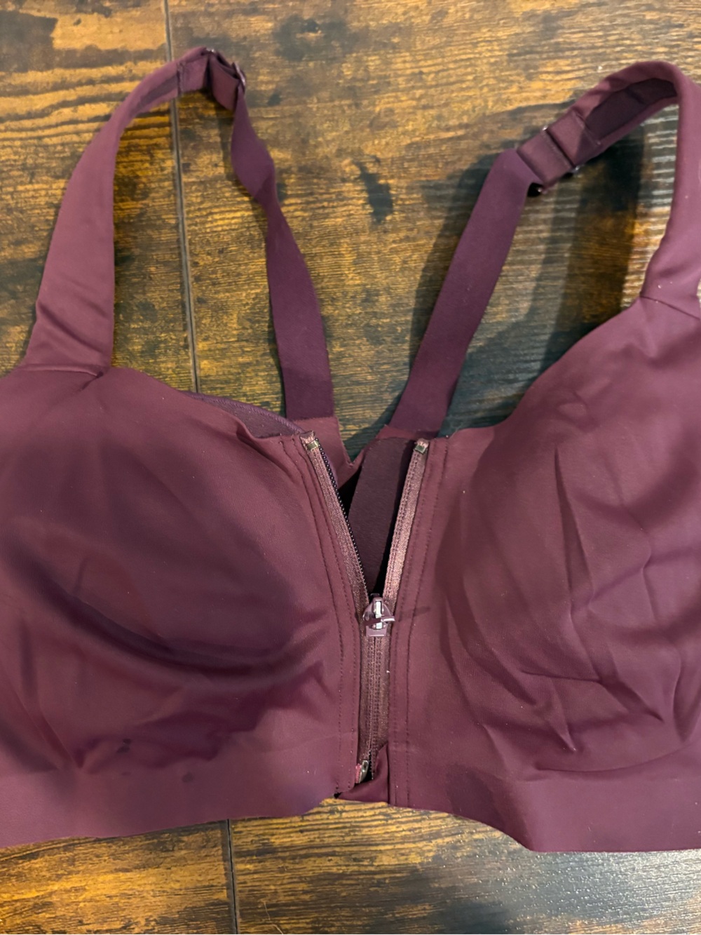 Victoria's Secret Front-Zip Support Bra in Plum